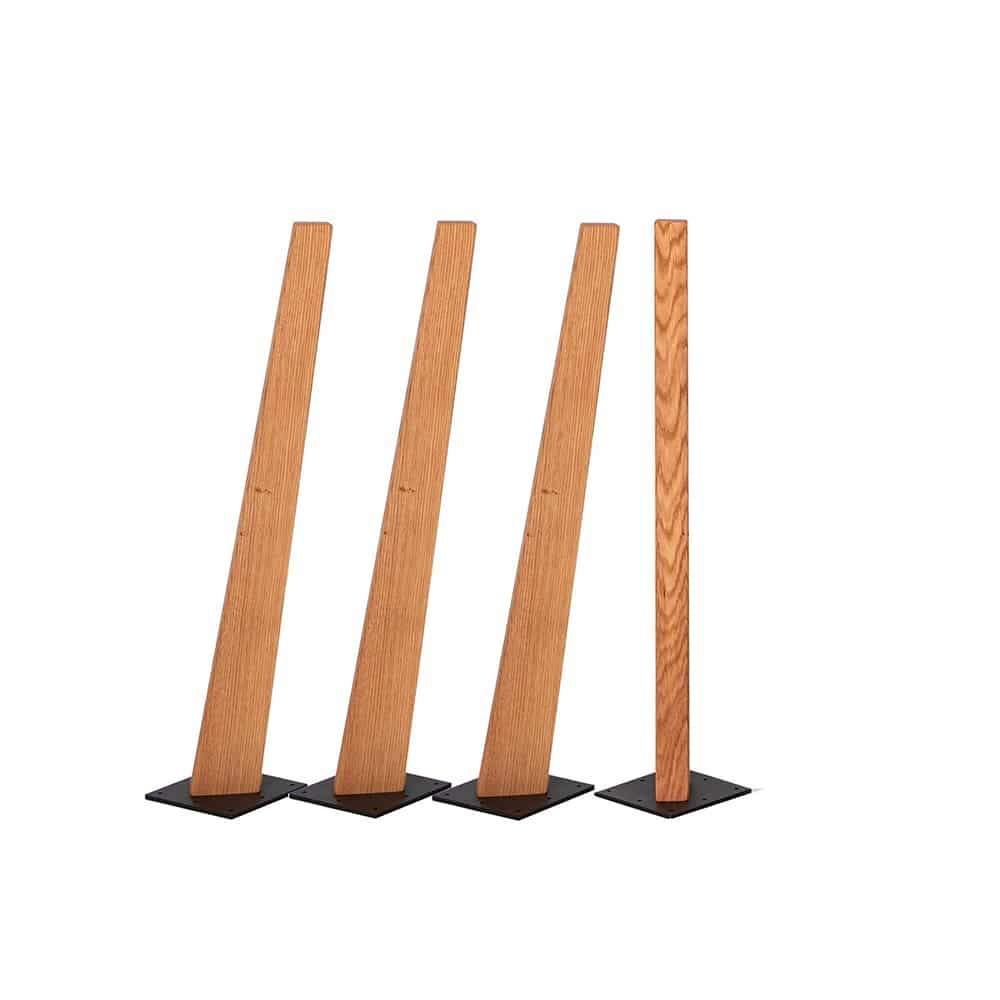 Bordben Egetræ - Olieret (4 stk) - Hofstra & Wagner