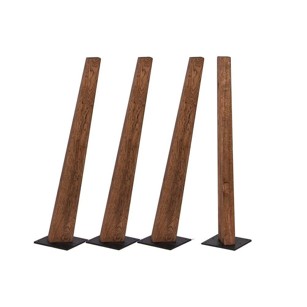 Bordben Egetræ - Smoked eg (4 stk) - Hofstra & Wagner