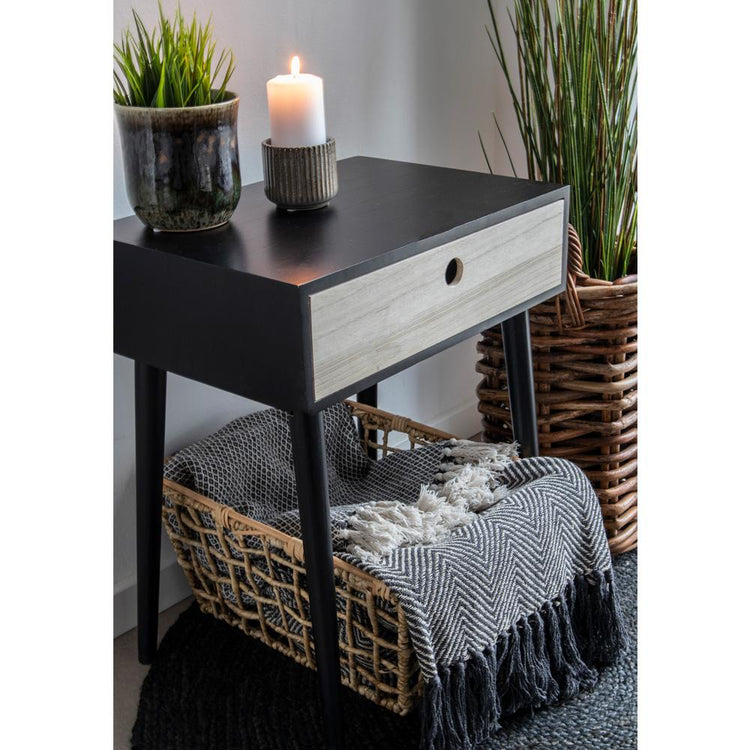 Cort plaid - sort og hvid bomuld - Hofstra & Wagner