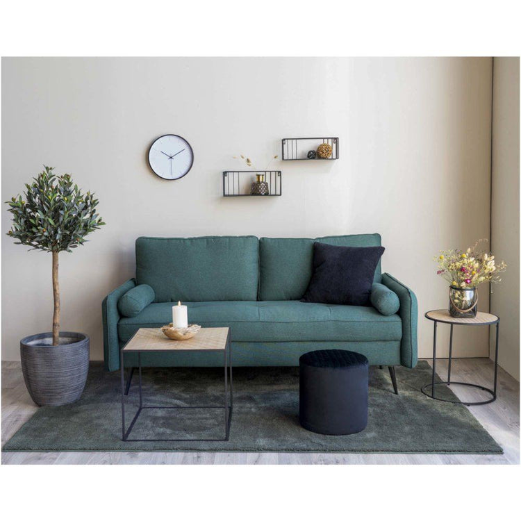 Ejby Puf - Sort velour - Hofstra & Wagner