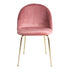 Geneve Spisebordsstol - Rosa velour - Hofstra & Wagner