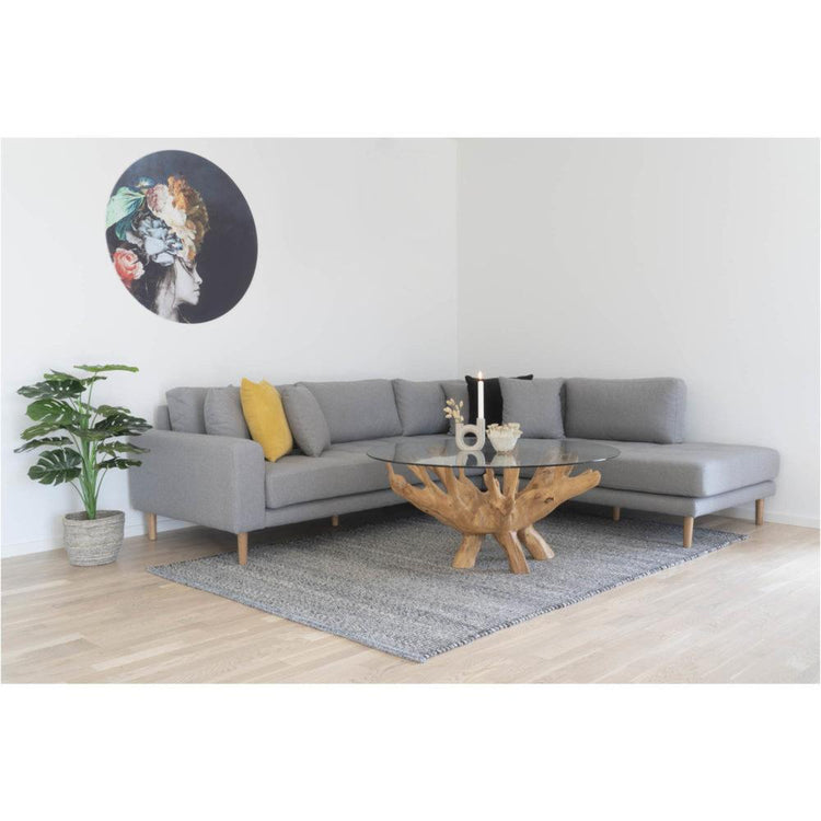 Lido Hjørnesofa Højrevendt - Lysegrå - Hofstra & Wagner