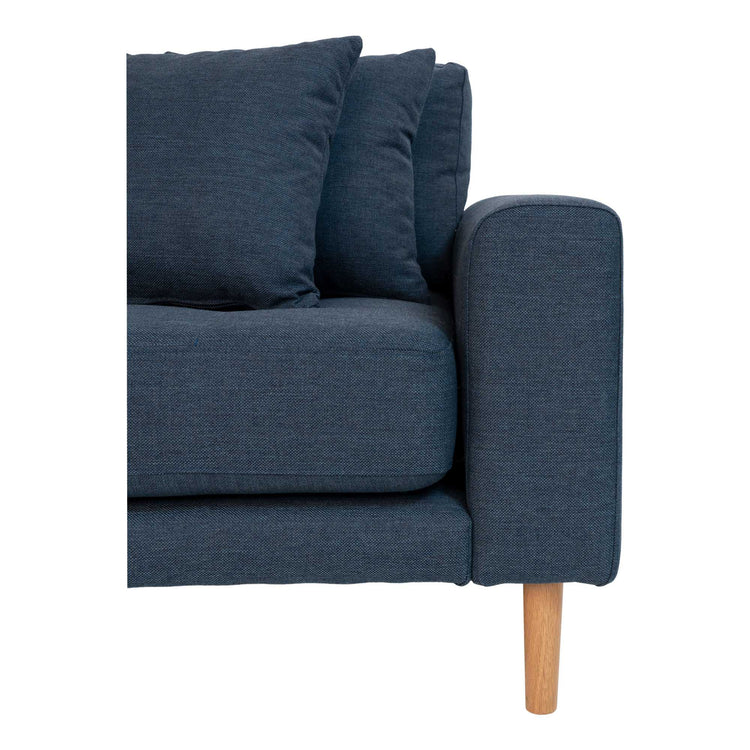 Lido Lounge Sofa Venstrevendt - Mørkeblå stof - Hofstra & Wagner