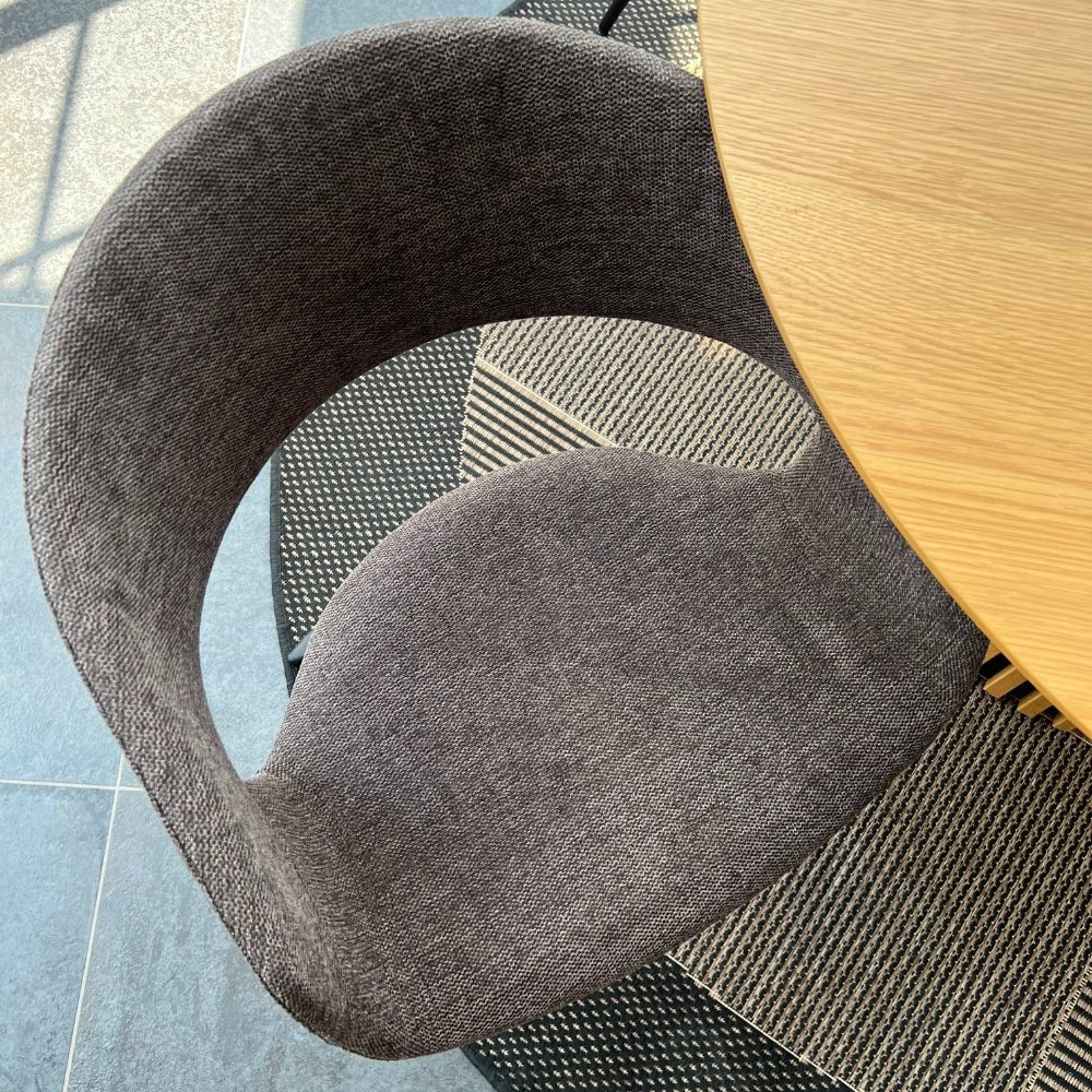 Nilo Spisebordsstol - Brun Stof - Hofstra & Wagner