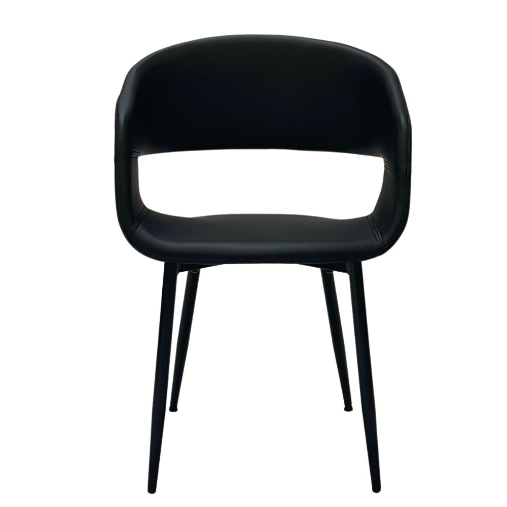 Nilo Spisebordsstol - Sort PU - Hofstra & Wagner