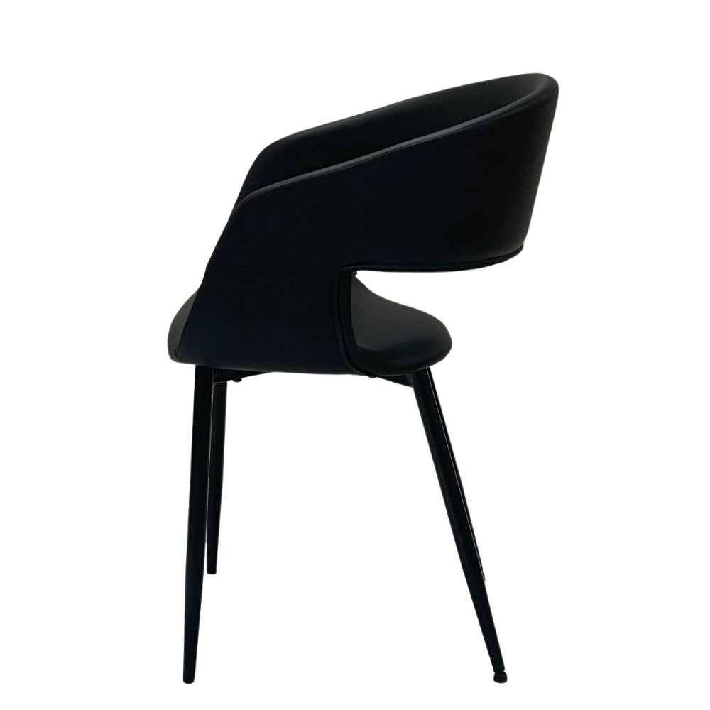 Nilo Spisebordsstol - Sort PU - Hofstra & Wagner