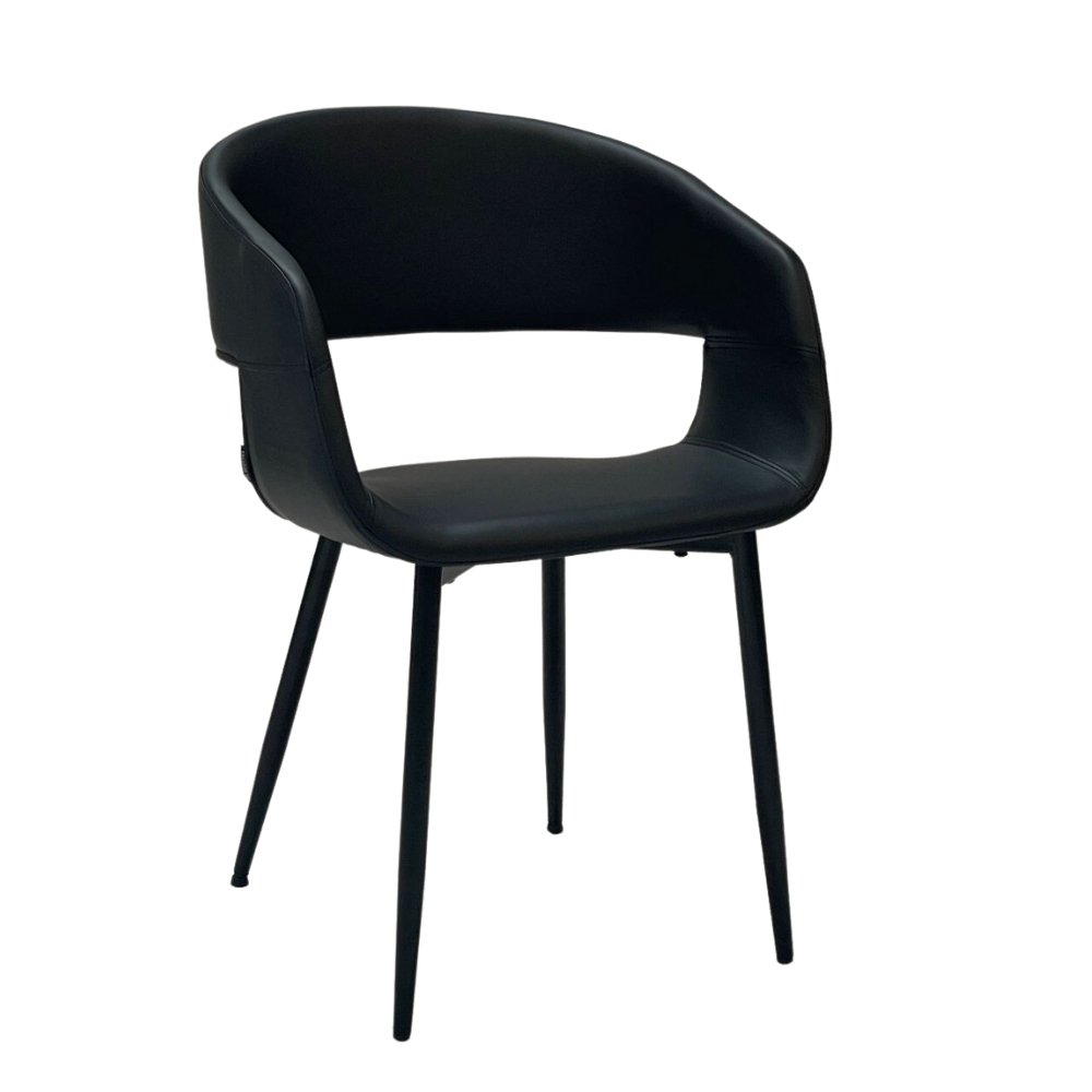 Nilo Spisebordsstol - Sort PU - Hofstra & Wagner