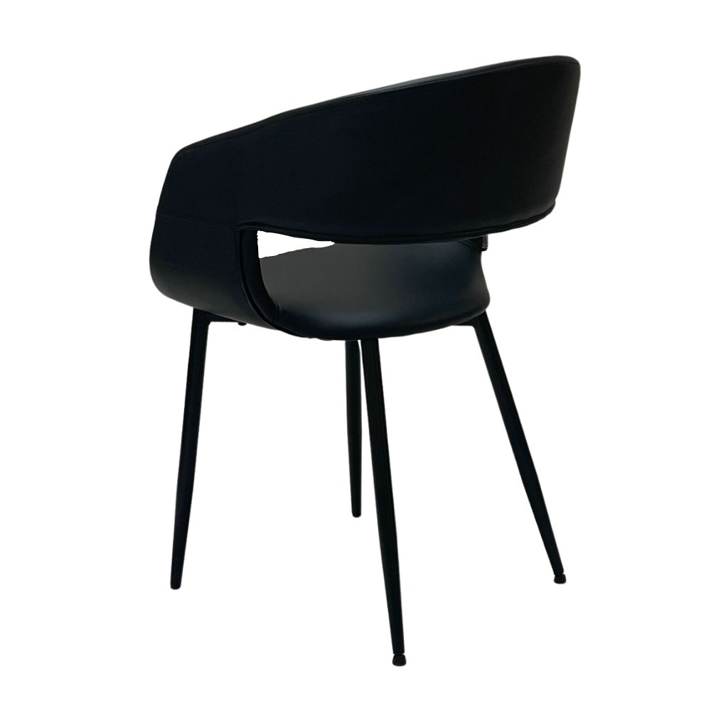 Nilo Spisebordsstol - Sort PU - Hofstra & Wagner