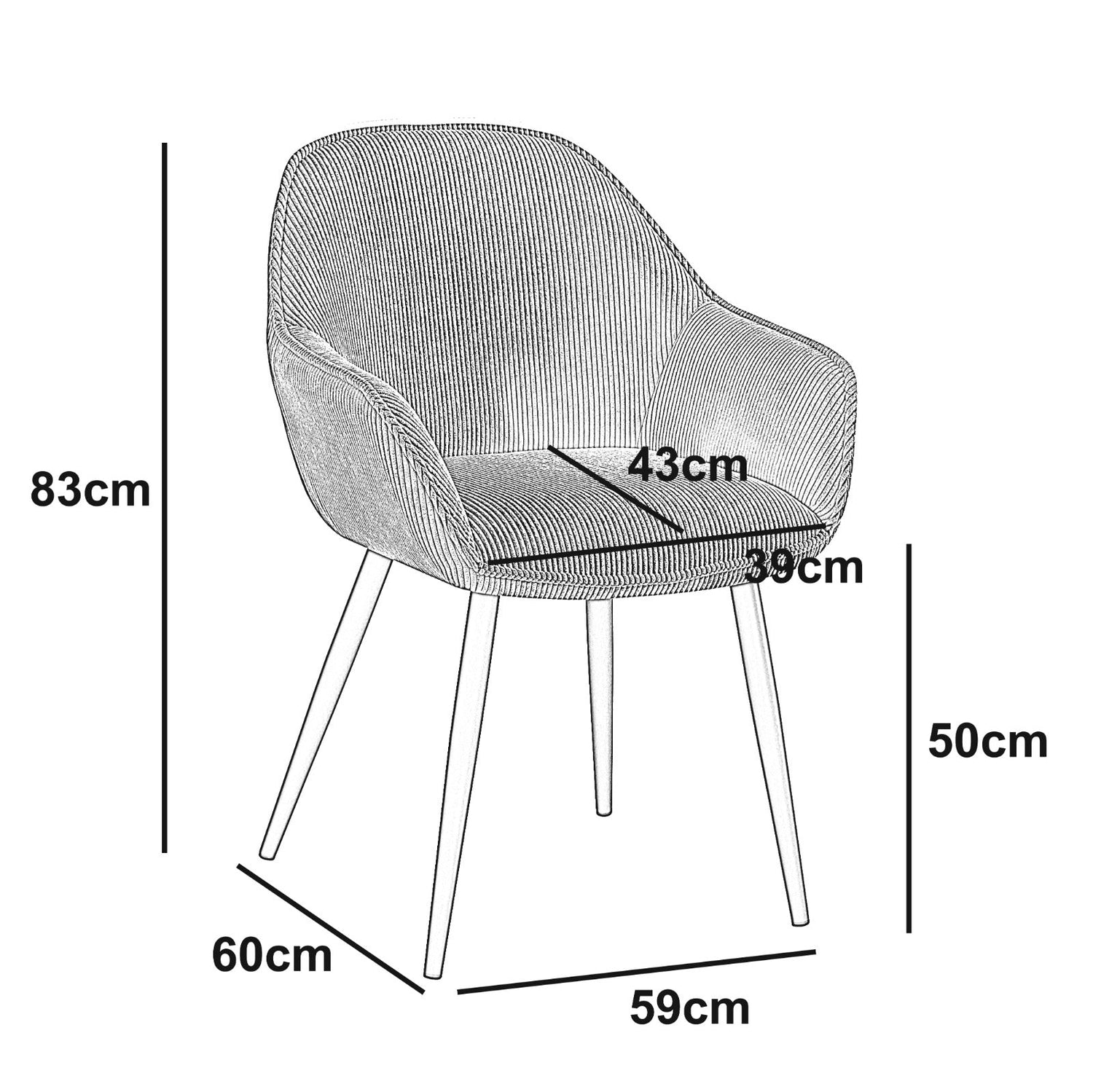 Pilo Spisebordsstol - Grøn Fløjl - Hofstra & Wagner