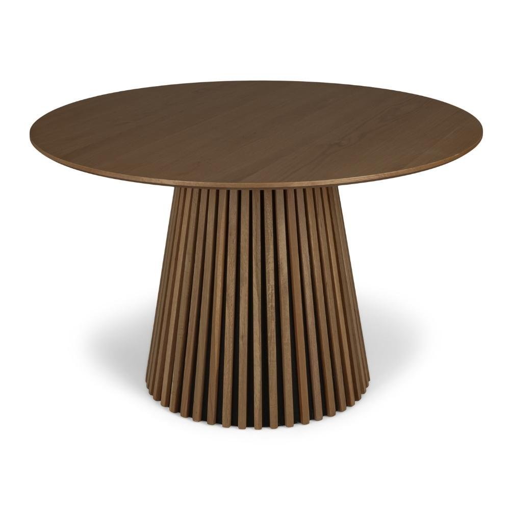 Spisebordssæt - Måne Lamel Spisebord Smoked + Nilo Blå Stof - Hofstra & Wagner