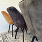 Lea Esstischstuhl mit Drehfunktion - Mushroom Vintage-Velours