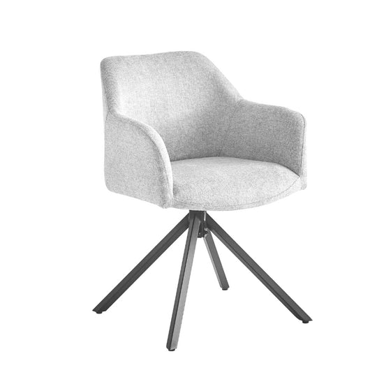 Pau Esstischstuhl mit Drehfunktion - Grau