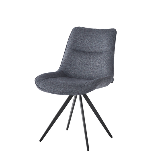 Elin Esszimmerstuhl - Grau mit Drehfunktion