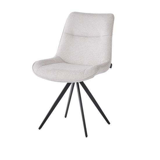 Elin Esszimmerstuhl - Beige mit Drehfunktion
