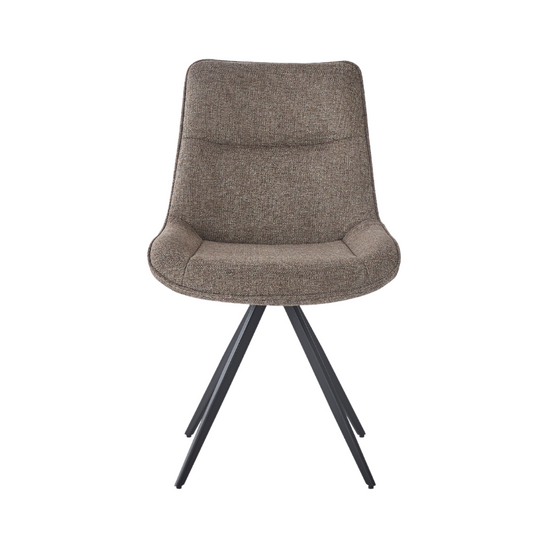 Elin Esszimmerstuhl - Braun mit Drehfunktion