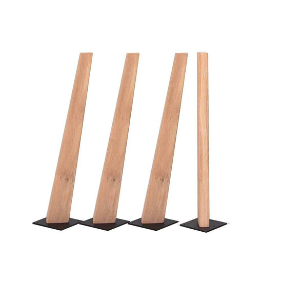 Bordben Egetræ - Hvidolieret (4 stk) - Hofstra & Wagner