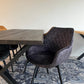 Lea Esstischstuhl mit Drehfunktion - Mushroom Vintage-Velours