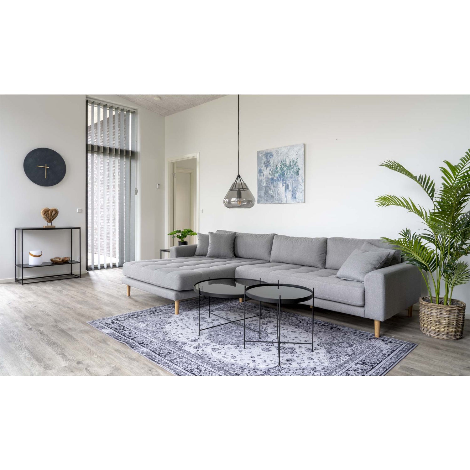 Lido Lounge Sofa Venstrevendt - Lysegrå - Hofstra & Wagner