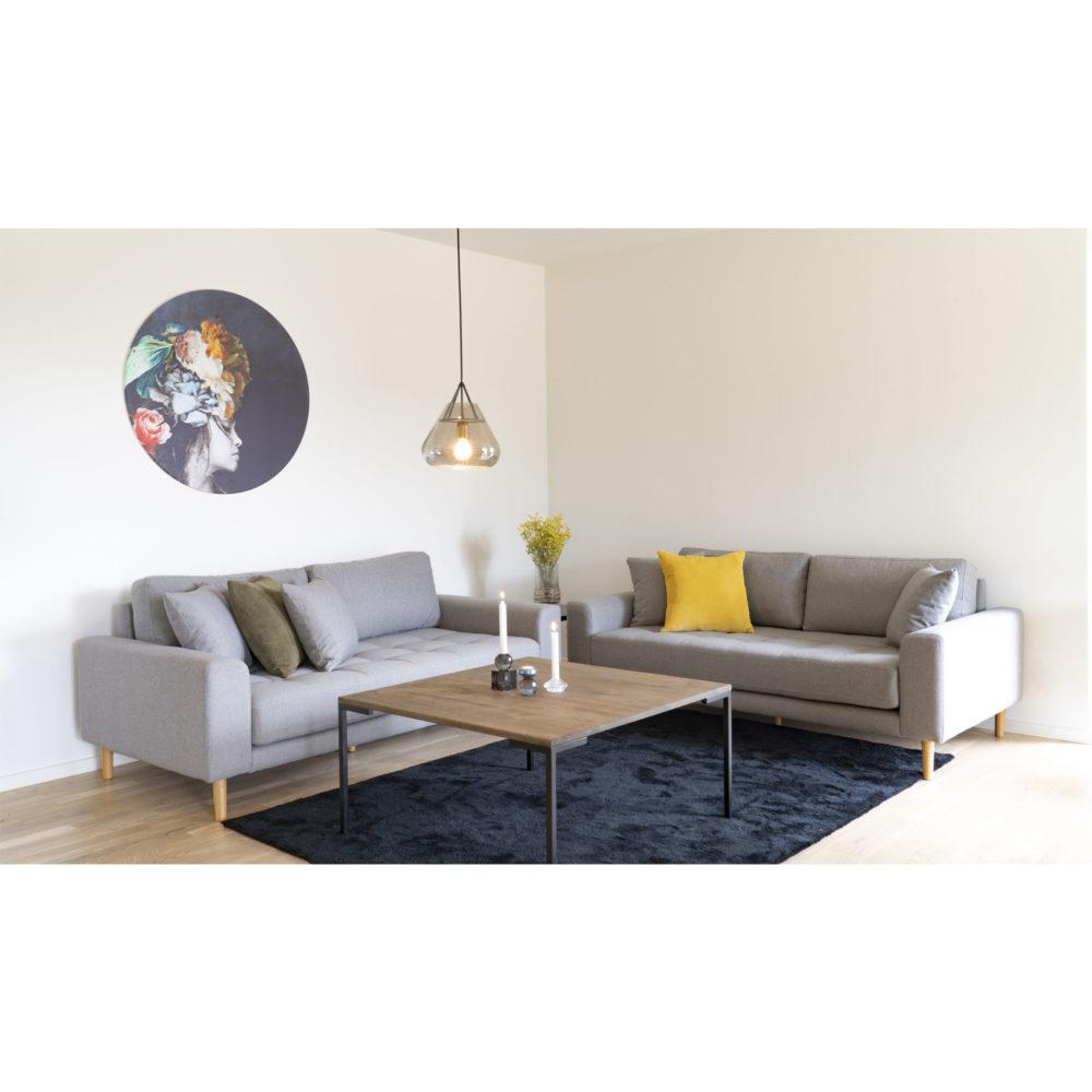 Lugano Sofabord - Smoked eg (90x90 cm) - Hofstra & Wagner