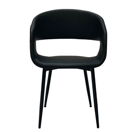 Nilo Spisebordsstol - Sort PU - Hofstra & Wagner