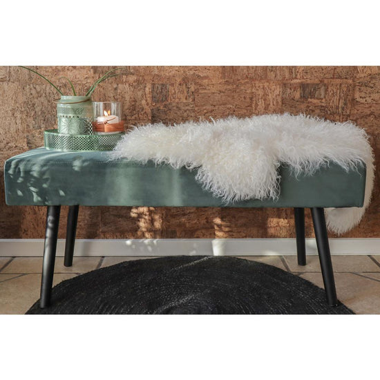 Skiby Bænk - Mørkegrøn Velour - Hofstra & Wagner