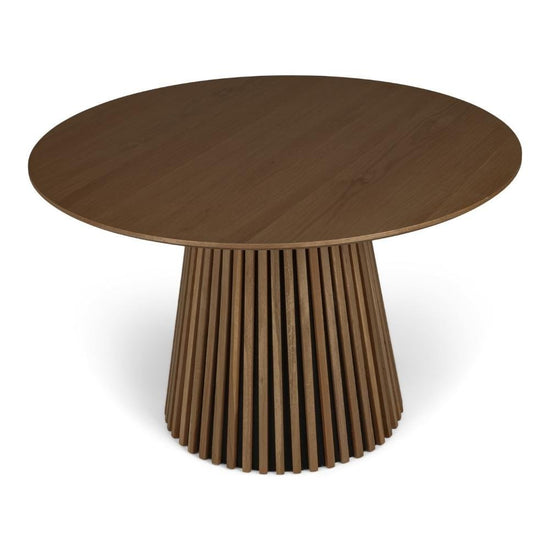 Spisebordssæt - Måne Lamel Spisebord Smoked + Nilo Blå Stof - Hofstra & Wagner