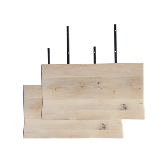 Tillægsplader (2 stk) til Venus Plankebord - Hvidolieret Egetræ 100 cm - Hofstra & Wagner